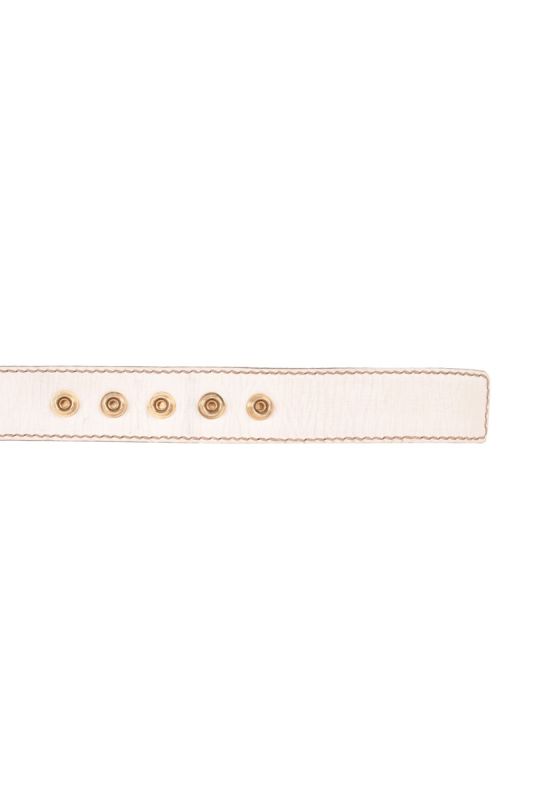 Dolce and Gabbana Plate Buckle Leather Belt