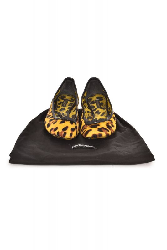 DOLCE & GABBANA PONY HAIR BALLERIANS