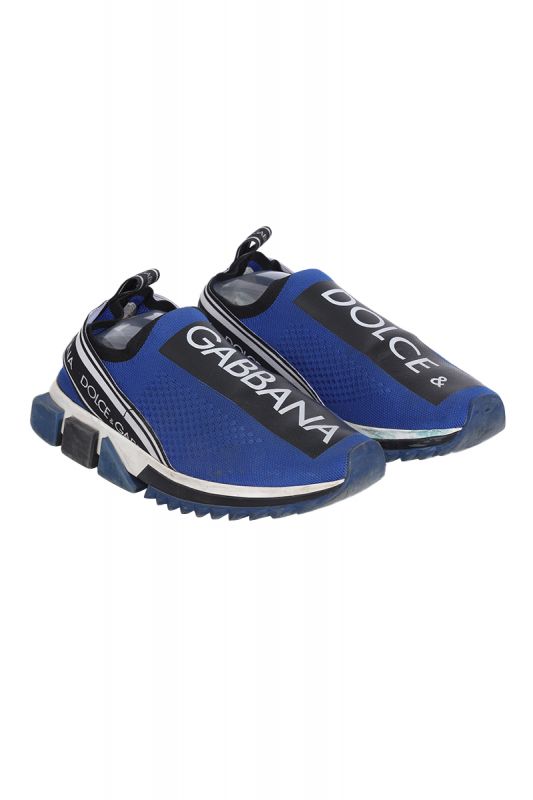 Dolce and Gabbana  Stretch Mesh Blue Sorrento Sneakers RT169-10
