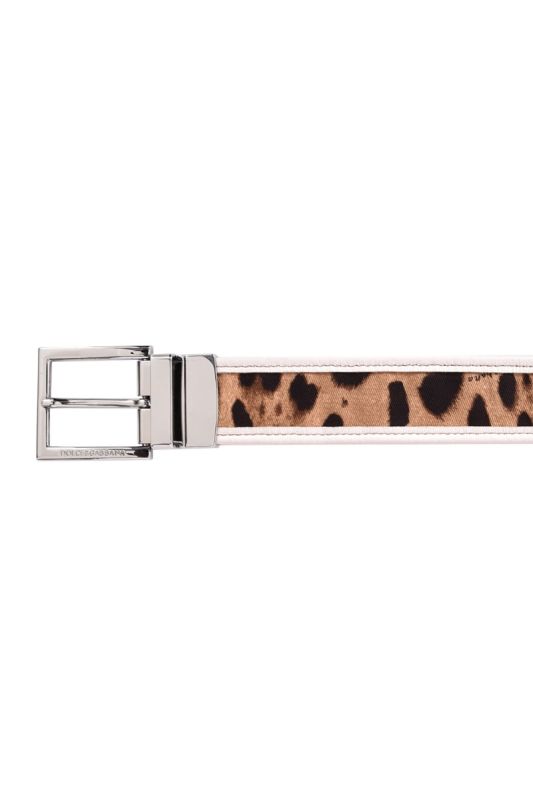 Dolce and Gabbanna Leaopard Print Belt