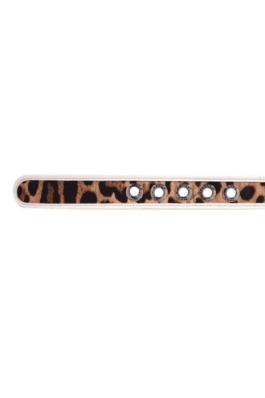 Dolce and Gabbanna Leaopard Print Belt