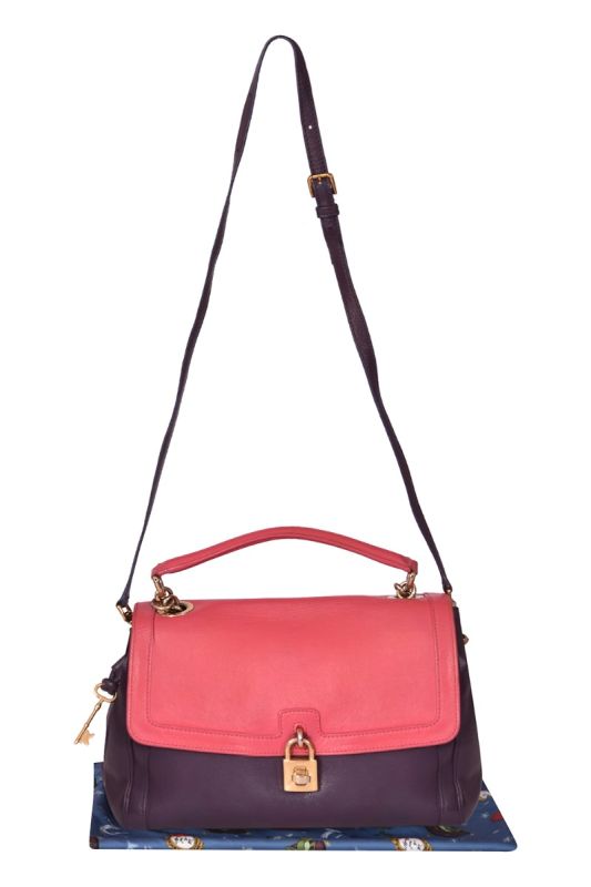 Dolce & Gabbana Calfskin Padlock Shoulder BAG