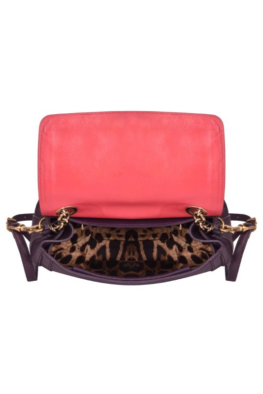Dolce & Gabbana Calfskin Padlock Shoulder BAG