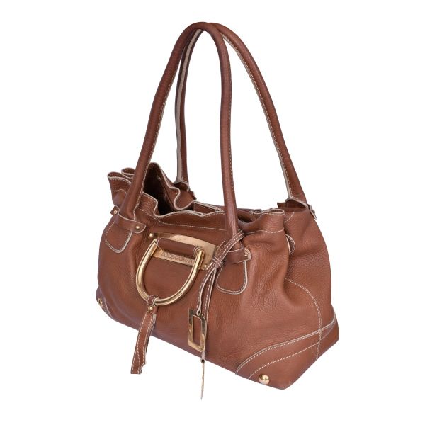 DOLCE & GABBANA D RING SADDLE SHOULDER BAG