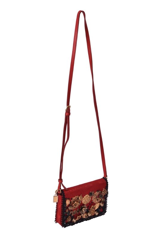 Dolce & Gabbana Floral Embellished Shoulder Bag