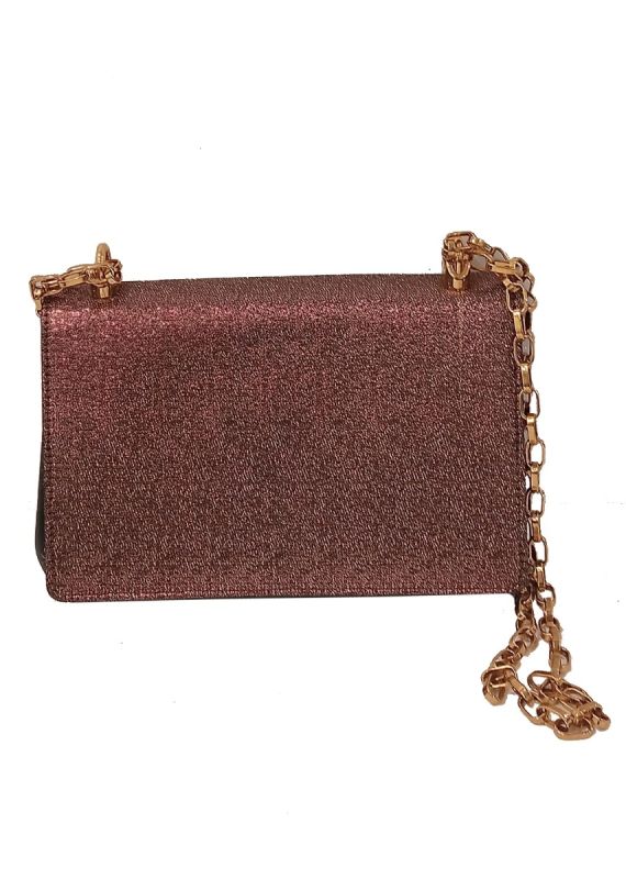 Dolce & Gabbana Gold Soft Lurex Crossbody Bag