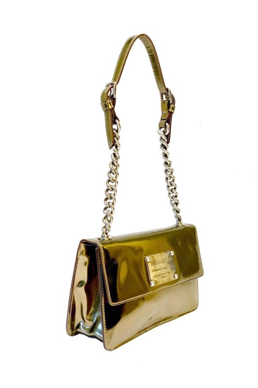 DOLCE & GABBANA PATENT SHOULDER BAG
