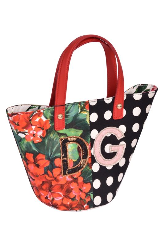 Dolce & Gabbana Poplin Patchwork Shoulder Bag