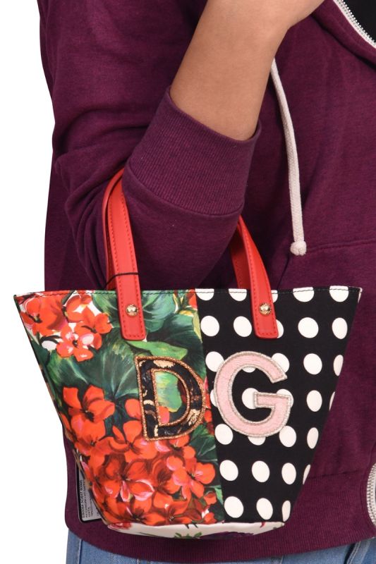 Dolce & Gabbana Poplin Patchwork Shoulder Bag