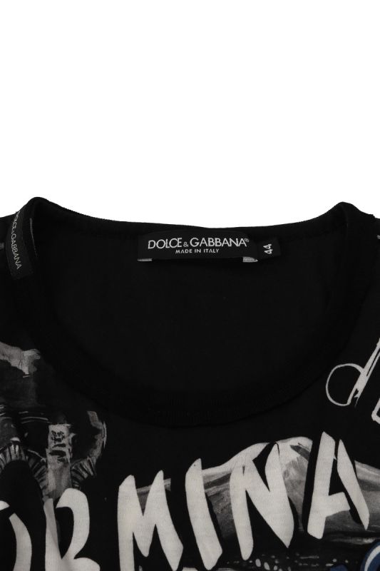 Dolce & Gabbana Size L Designer Printed T-shirt