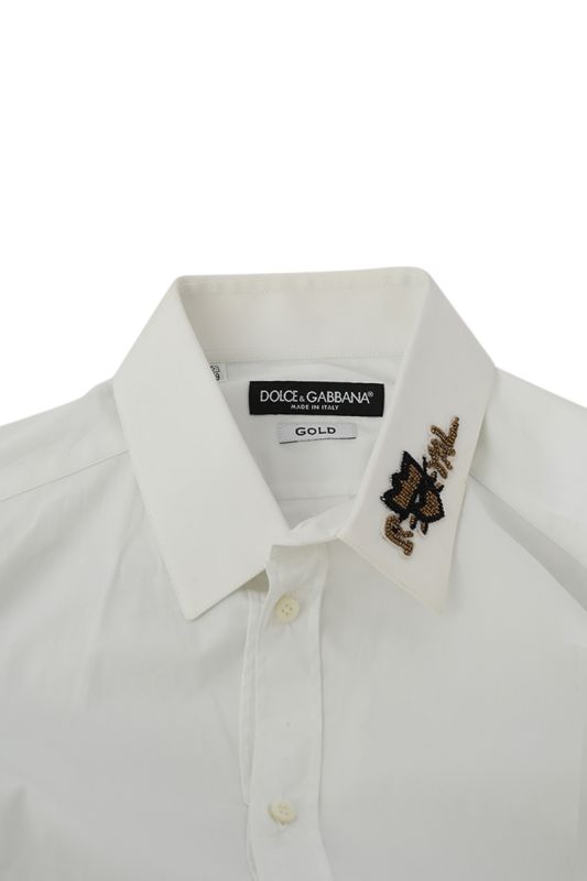 Dolce & Gabbana Size M Patchwork Collar Shirt