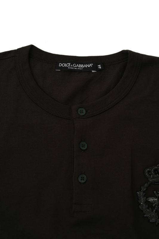 Dolce & Gabbana Size L Green Crown T-shirt