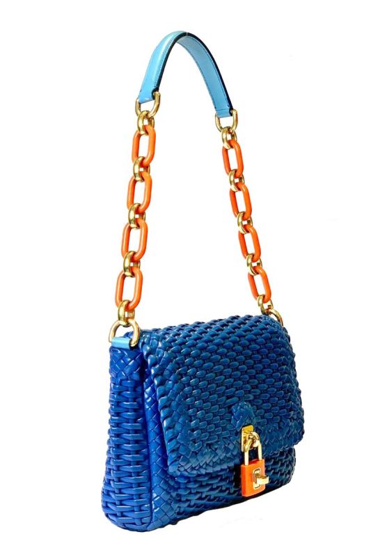 DOLCE & GABBANA STRAW SHOULDER BAG