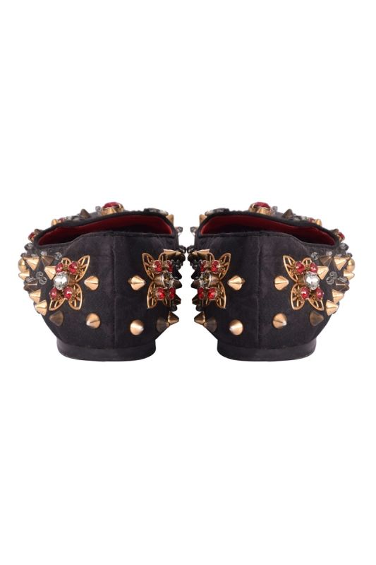 Dolce & Gabbana Studded Suede Loafers