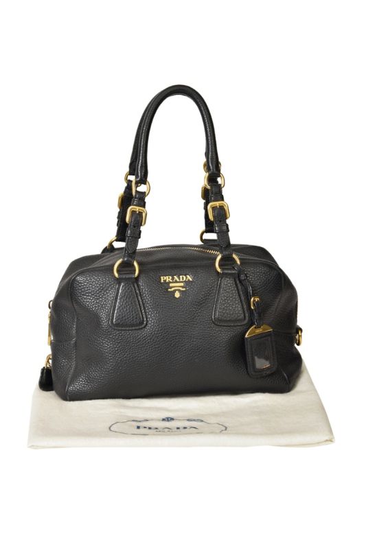 Prada Bauletto Vitello Satchel Bag