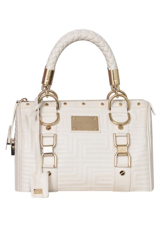 Gianni Versace White Satchel Bag