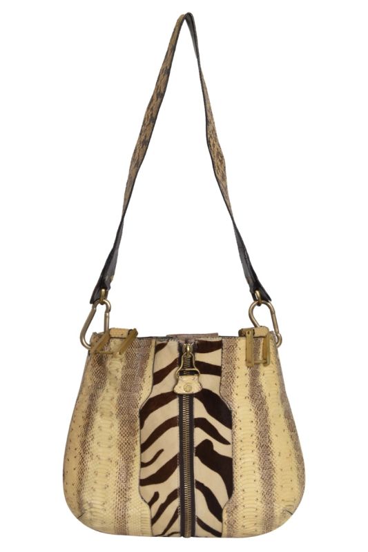 Jimmy Choo Python Leather Expandable Bag RT142-10