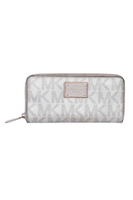 Michael Kors Monogram Silver Wallet