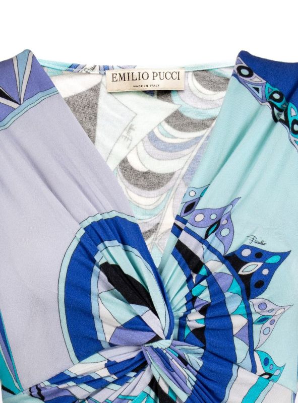 EMILIO PUCCI BLUE PRINTED TOP