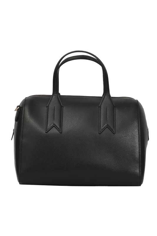Emporio Armani Black Leather Bauletto Bag