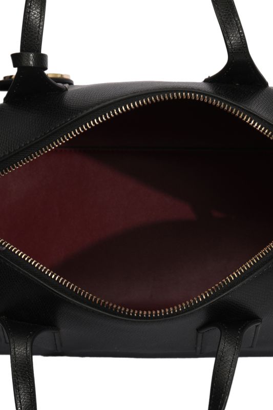 Emporio Armani Black Leather Bauletto Bag