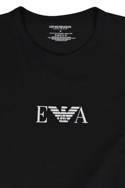 Emporio Armani Black Round T Shirt