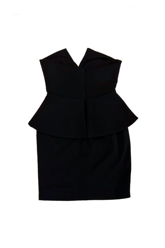 EMPORIO ARMANI BLACK TUBE DRESS