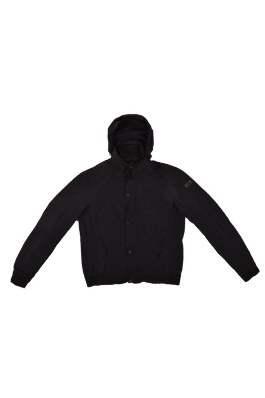 EMPORIO ARMANI JEANS BLACK HOODIE JACKET