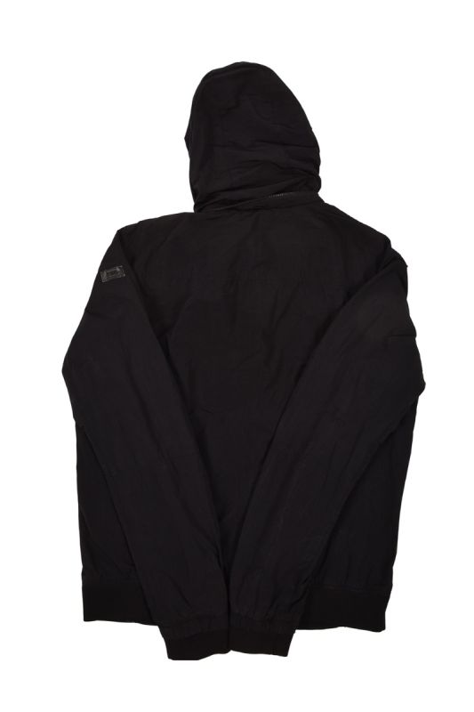 EMPORIO ARMANI JEANS BLACK HOODIE JACKET