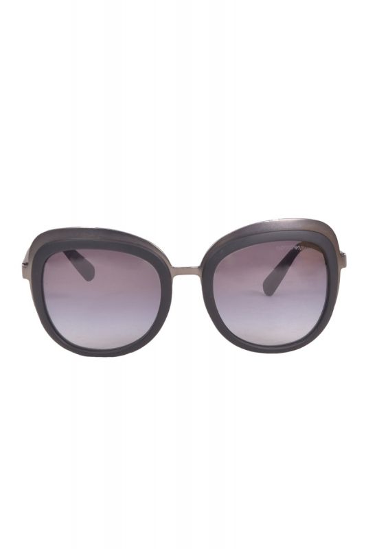 Emporio Armani Matte Round Sunglasses