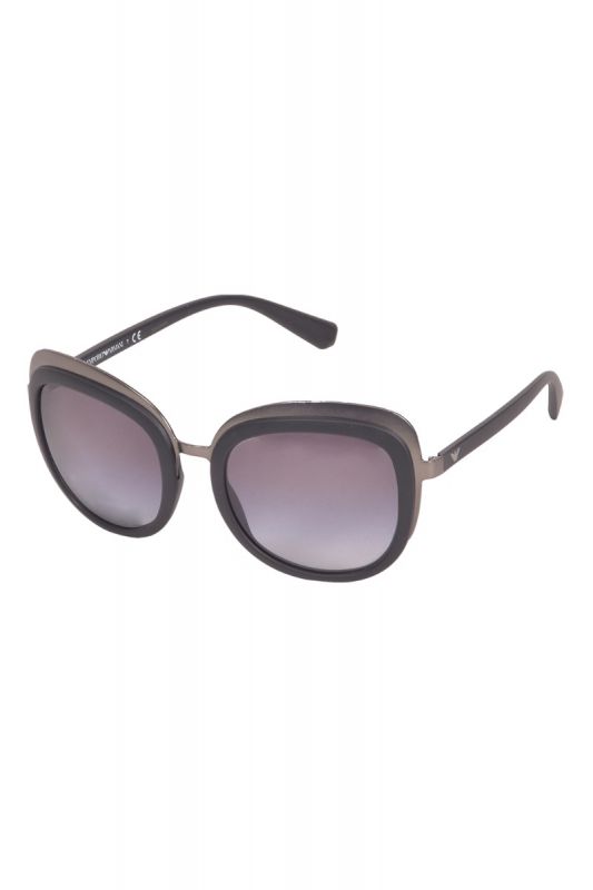 Emporio Armani Matte Round Sunglasses