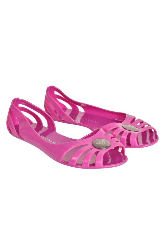 EMPORIO ARMANI RUBBER FLATS
