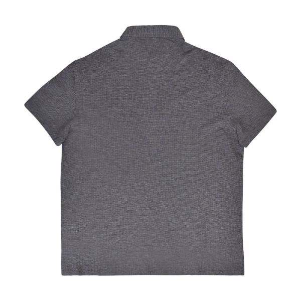 ERMENEGILDO ZEGNA GREY POLO T-SHIRT