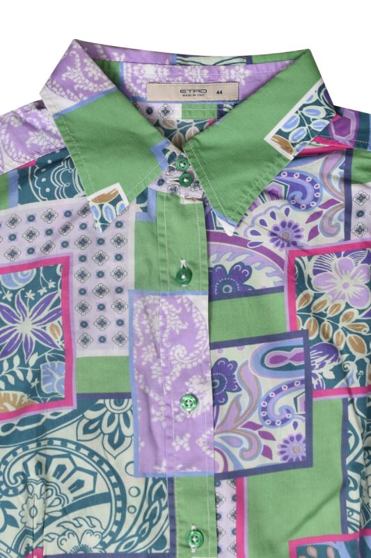 Etro Milano Aztec Patchwork Printed Shirt