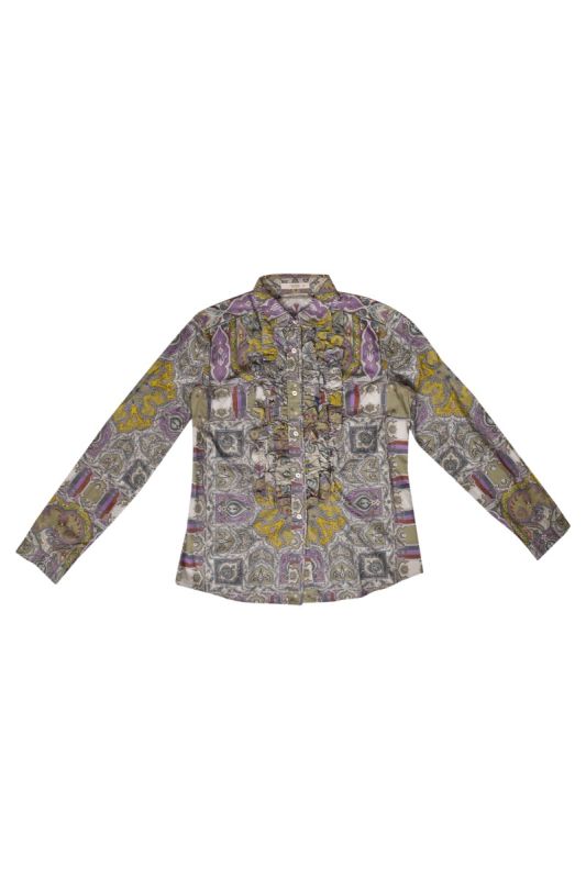 Etro Milano Multicolored Patterened Shirt