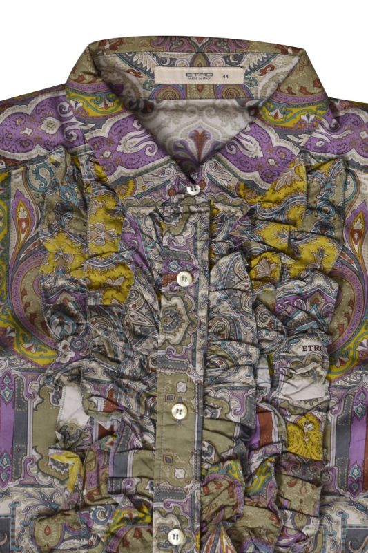 Etro Milano Multicolored Patterened Shirt