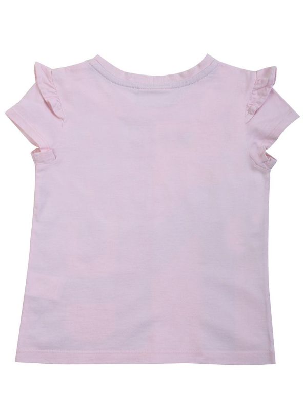 FENDI BABY PINK PRINTED FENDI T- SHIRT