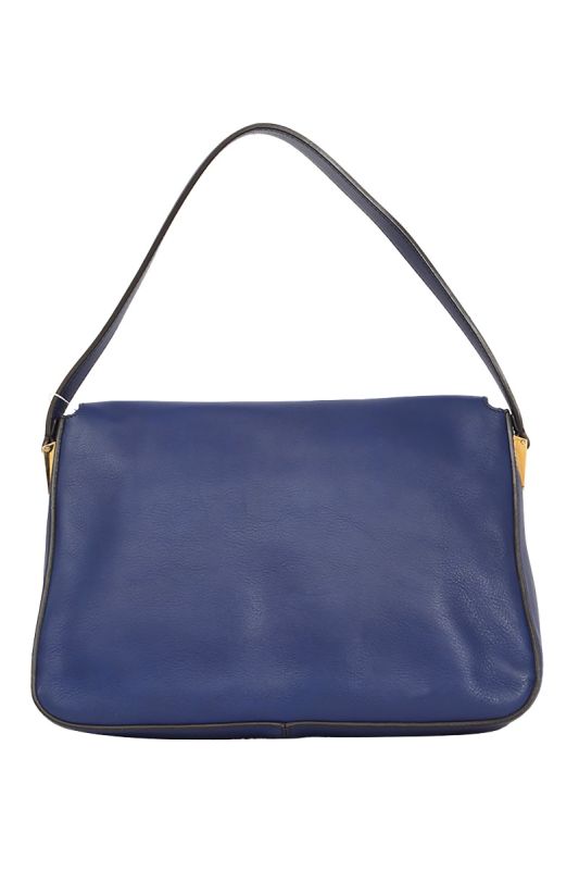 Fendi Blue Leather Mama Forever Shoulder Bag