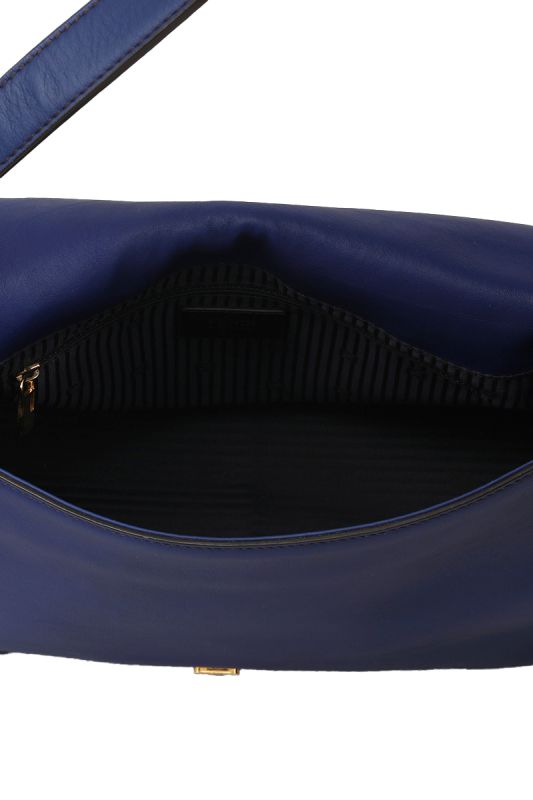 Fendi Blue Leather Mama Forever Shoulder Bag
