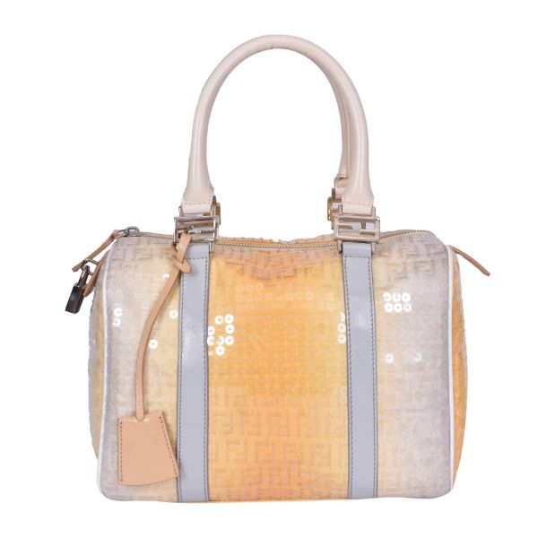 FENDI BOSTON SEQUIN EMBELLISHED ZUCCHINO