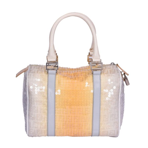 FENDI BOSTON SEQUIN EMBELLISHED ZUCCHINO