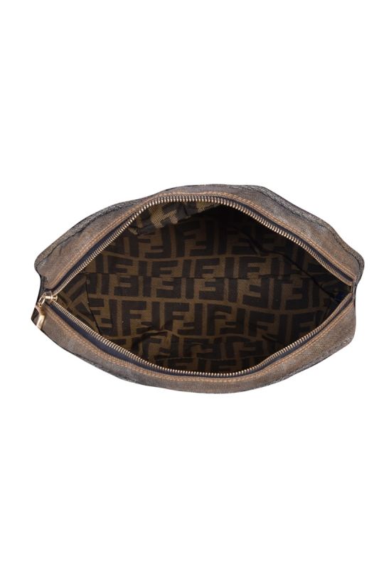 Fendi Brown Spy Denim Handbag