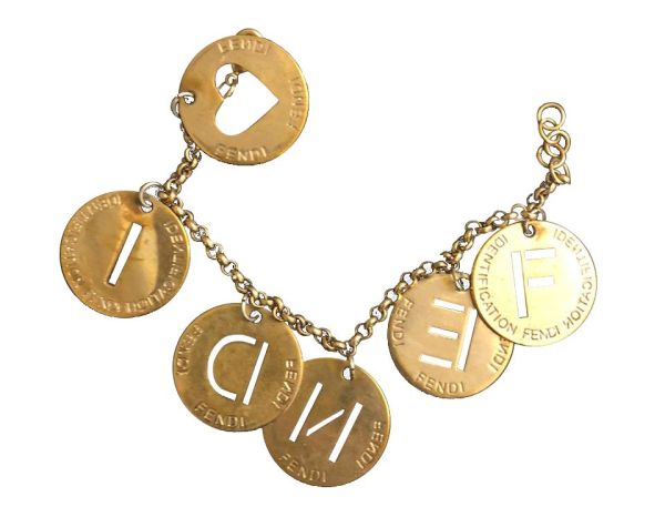 FENDI GOLDEN CHARMS BRACELET