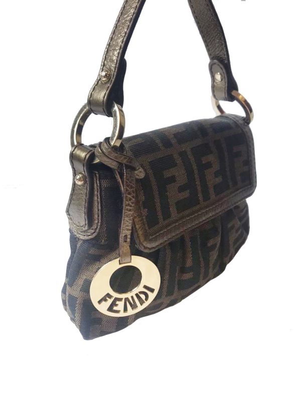 FENDI JACQUARD ZUCCA MINI CHEF BAG