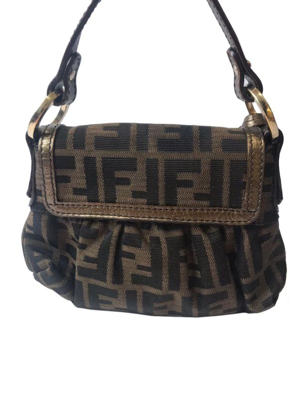 FENDI JACQUARD ZUCCA MINI CHEF BAG