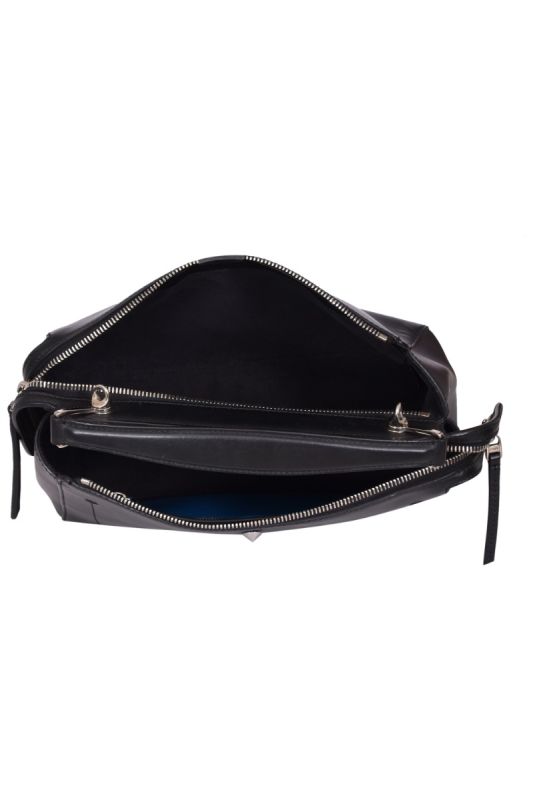 Fendi Leather Dotcom Top Handle Shoulder Bag