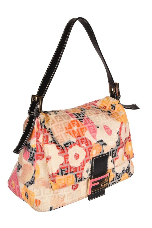 FENDI MAMA BUCKET MONOGRAM SHOULDER BAG