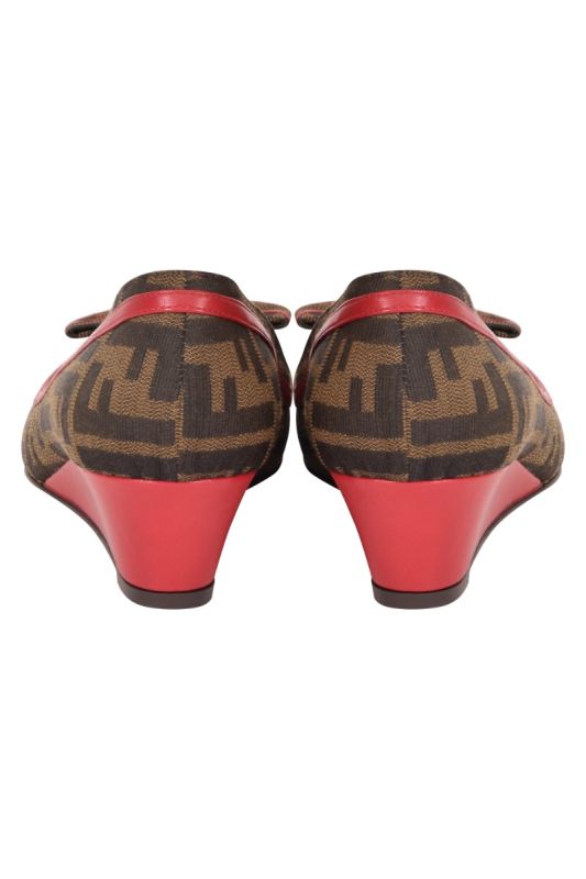 Fendi Monogram Bow Heels