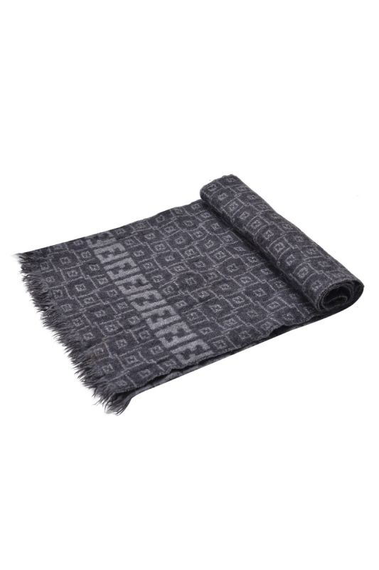 Fendi Monogram Grey Scarf