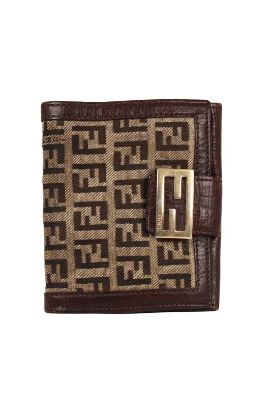 FENDI MONOGRAM ZUCCHINO PATTERN WALLET